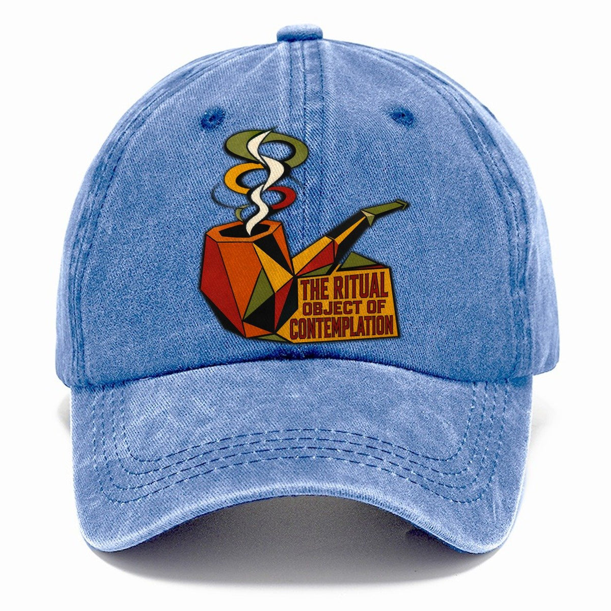 Smoking Pipe Portrait Classic Cap – Summer Sky