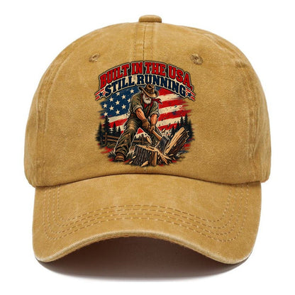 Built In The Usa Still Running Old Man Strong Classic Cap – Golden Harvest