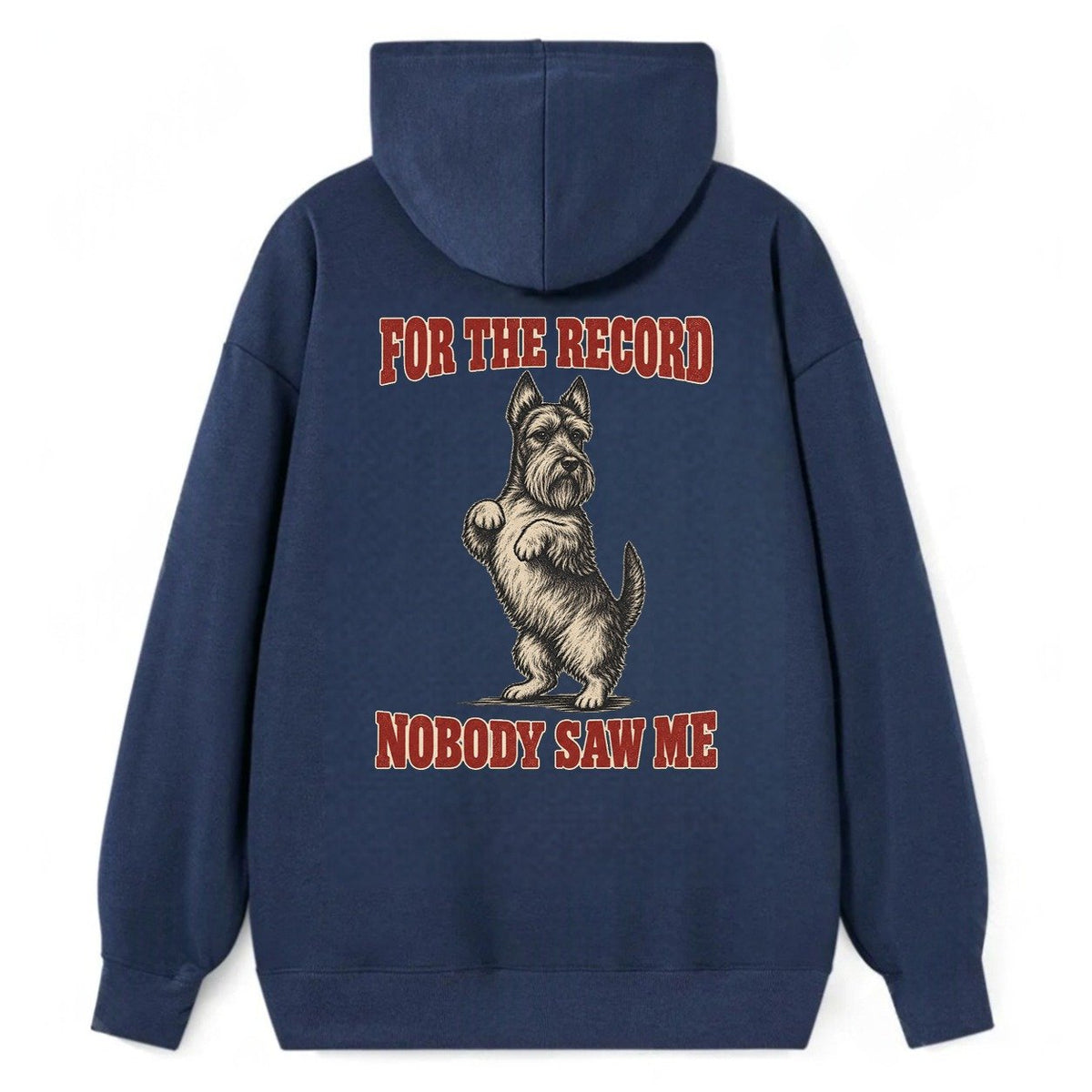 Scottish Terrier Dog Declarations Classic Pullover Hoodie – Navy