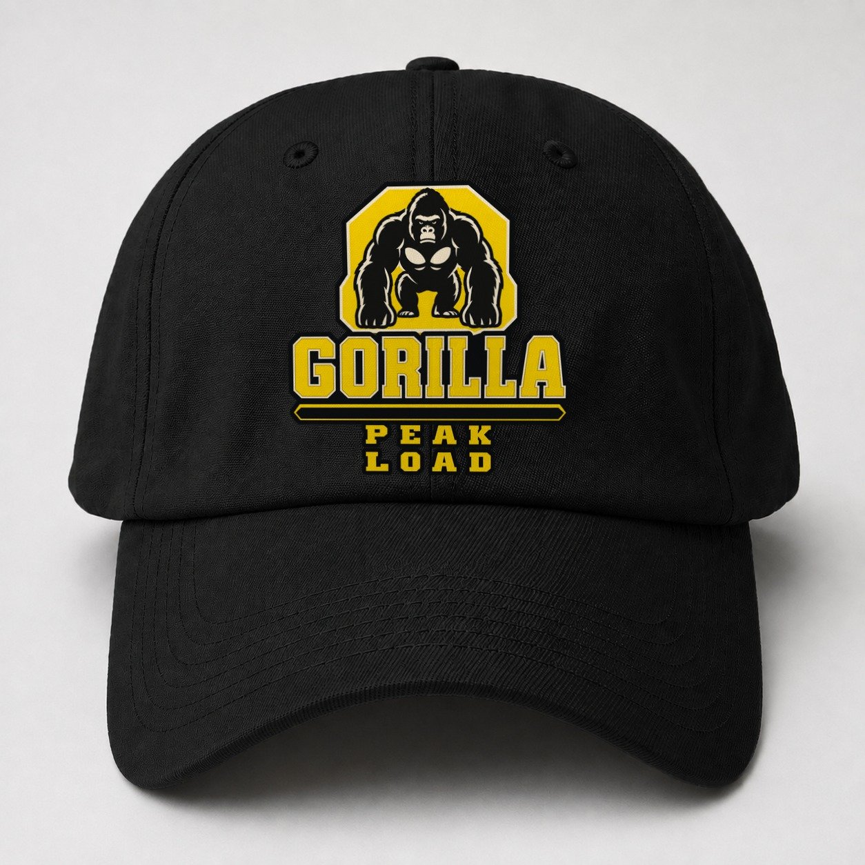 Gorilla Peak Load Heavy Duty Baseball Cap – Black