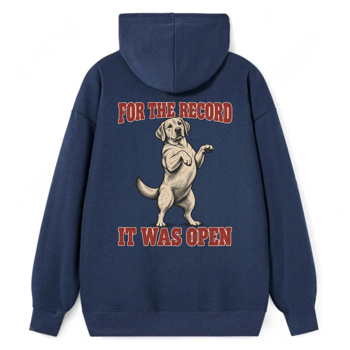 Labrador Retriever Dog Declarations Classic Pullover Hoodie – Navy