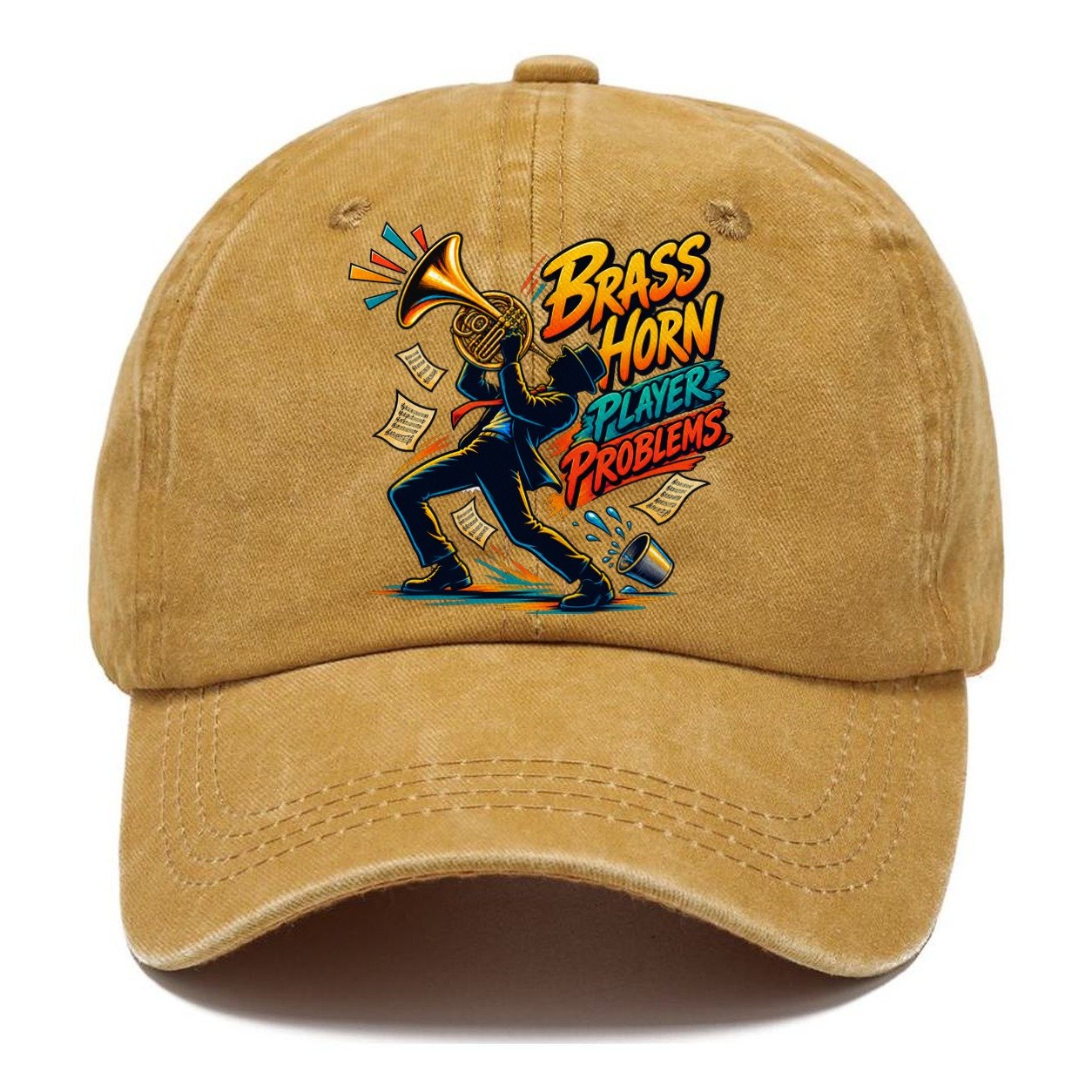 Brass Horn Player Problems Music Instruments Classic Cap – Golden Harvest
