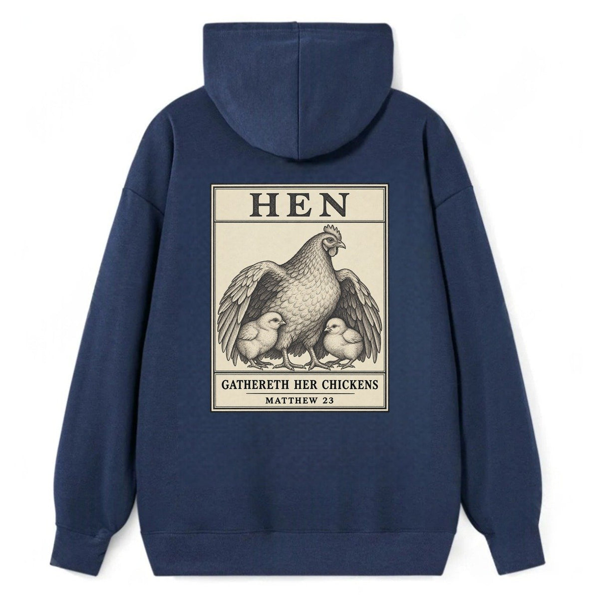 Hen Specimen Plate Creature Canticle Classic Pullover Hoodie – Navy