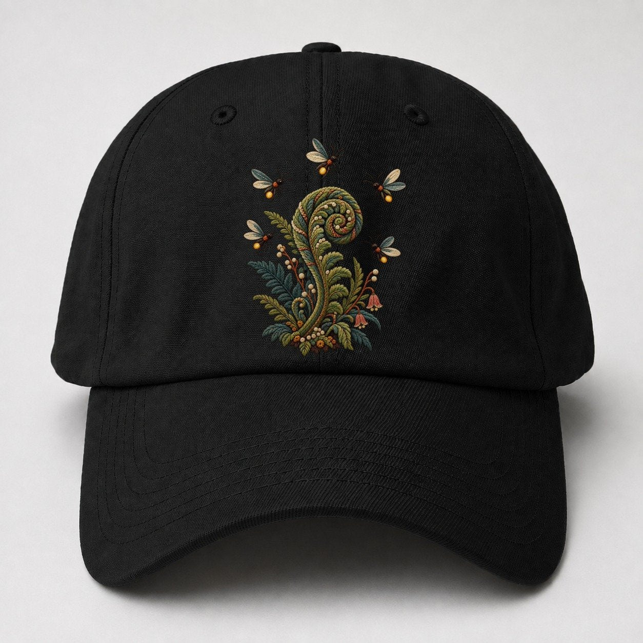 Firefly Fern Constellation Gentle Wild Baseball Cap – Black