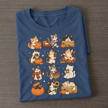 Pumpkin Patch Cat Club Classic T-shirt – Twilight Navy