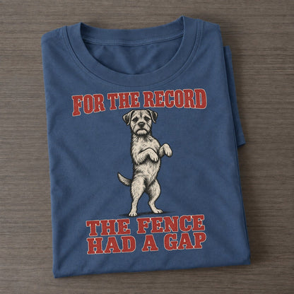 Border Terrier Dog Declarations Classic T-shirt – Twilight Navy
