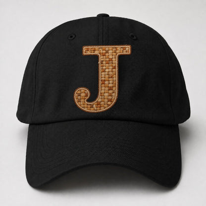 Woven Tweed J Monogram Baseball Cap – Black