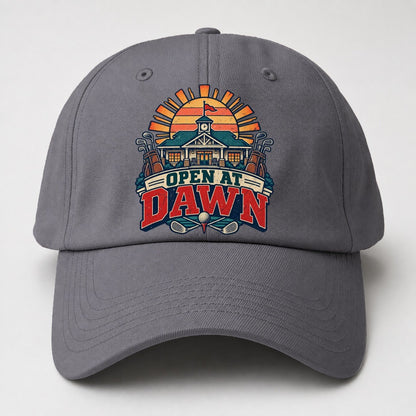 Open At Dawn Golf Life Baseball Cap – Grey