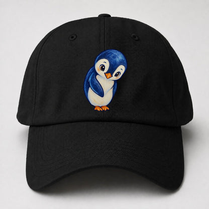 Penguin Little Bow Sea Sprite Baseball Cap – Black
