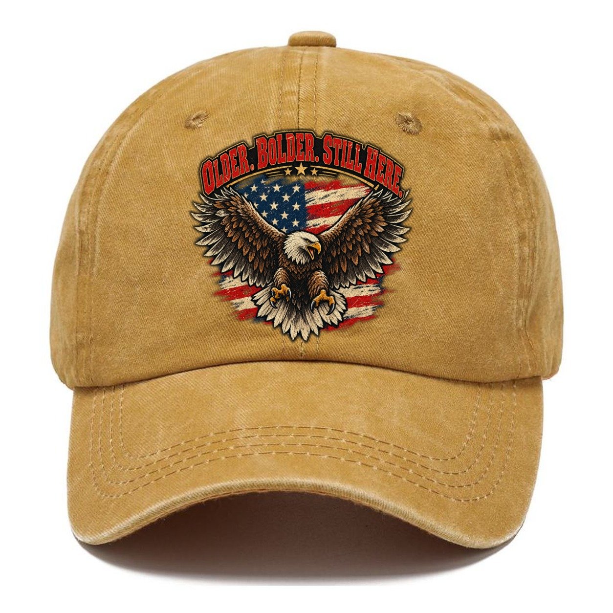 Older Bolder Still Here Old Man Strong Classic Cap – Golden Harvest