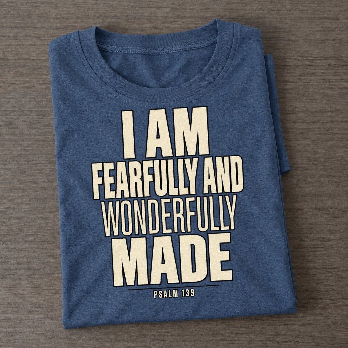 I Am Fearfully And Plain Gospel Classic T-shirt – Twilight Navy