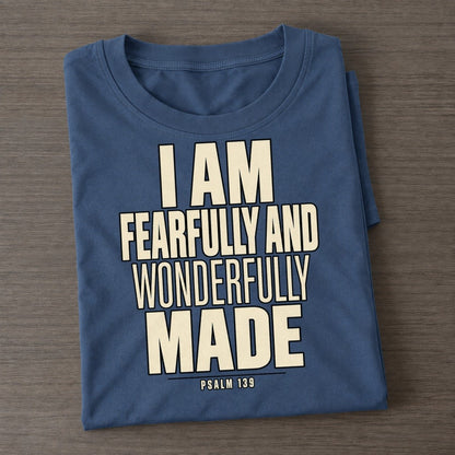I Am Fearfully And Plain Gospel Classic T-shirt – Twilight Navy