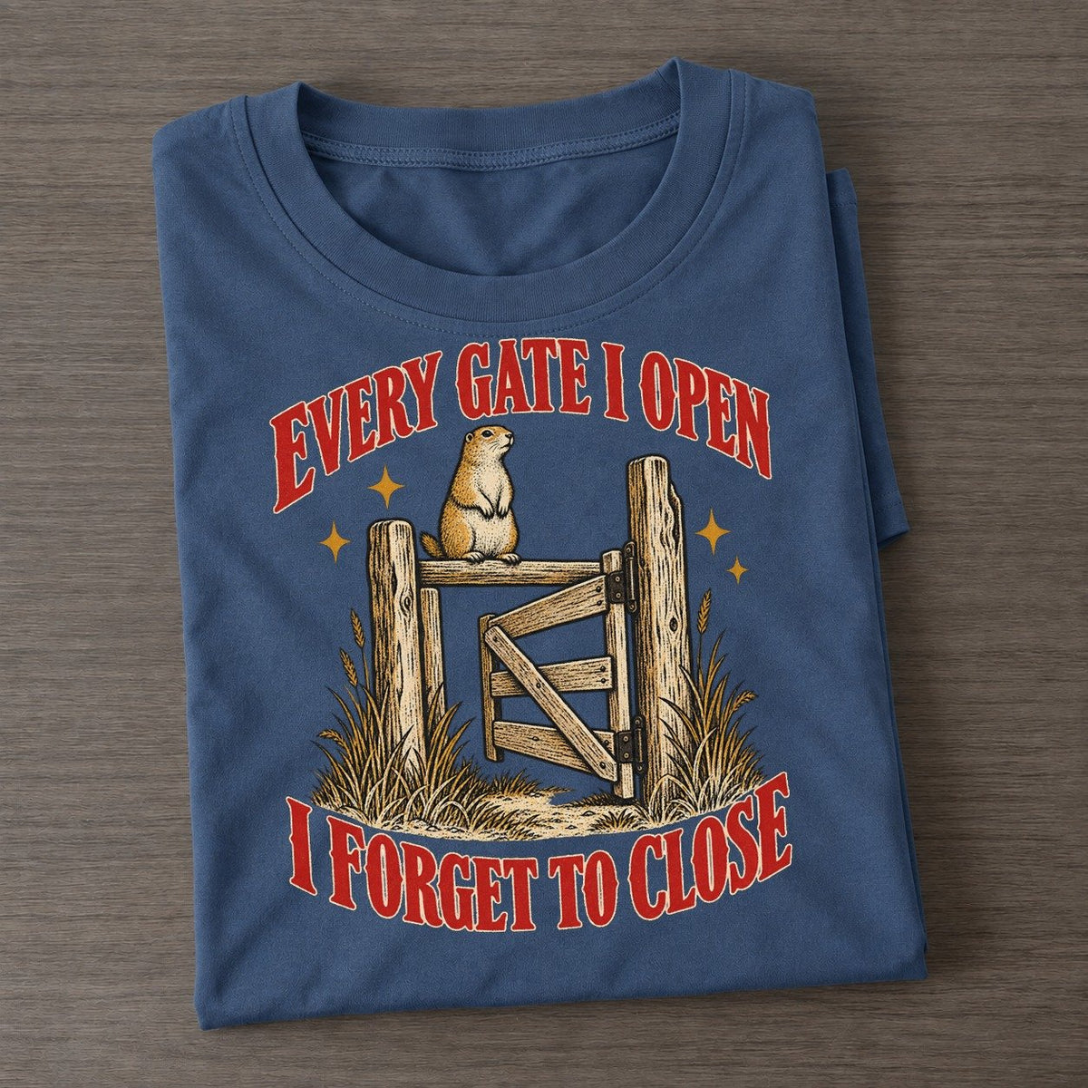 I Forget To Close Unhinged Affirmations Classic T-shirt – Twilight Navy