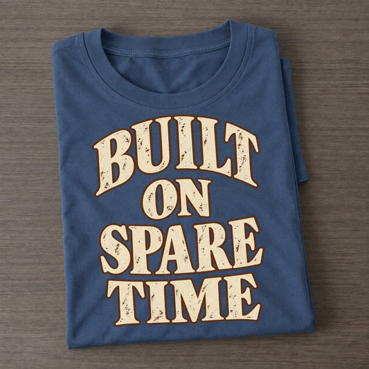 Built On Spare Time Character Club Classic T-shirt – Twilight Navy