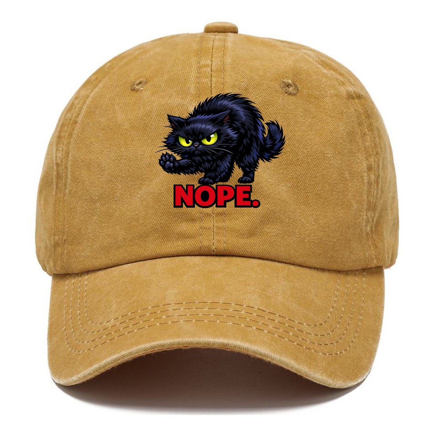 Nope Black Cat Classic Cap – Golden Harvest