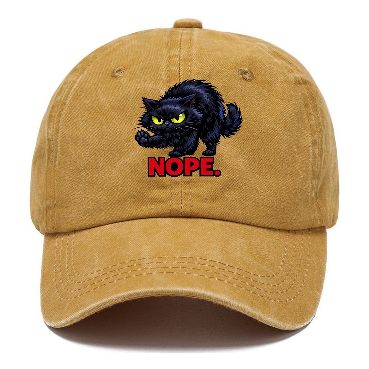 Nope Black Cat Classic Cap – Golden Harvest
