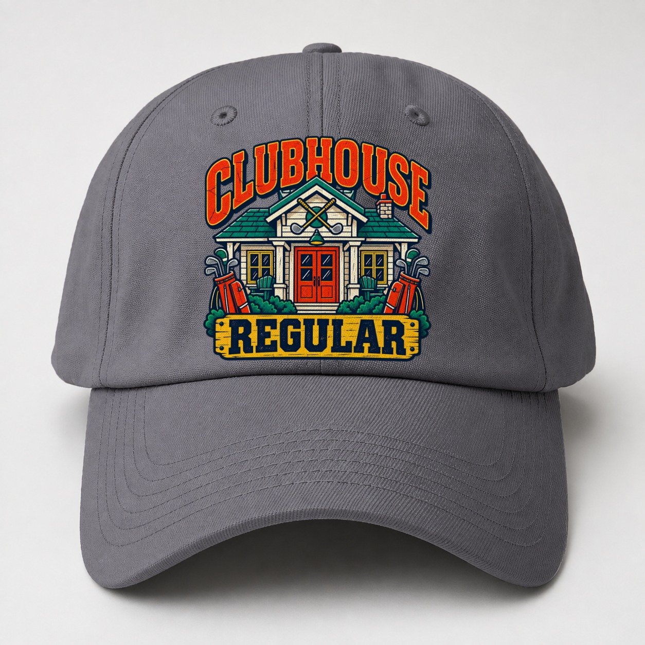 Clubhouse Regular Golf Life Baseball Cap – Grey