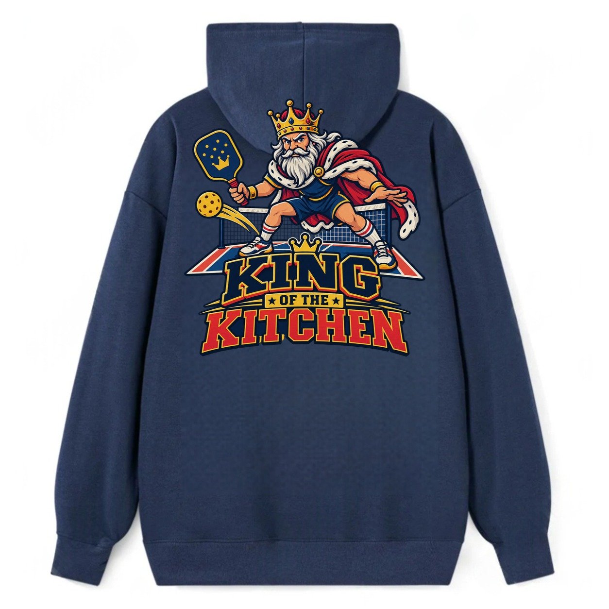 King Of The Kitchen Pickleball Life Classic Pullover Hoodie – Navy
