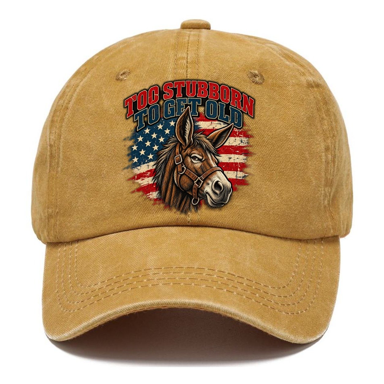 Too Stubborn To Get Old Old Man Strong Classic Cap – Golden Harvest
