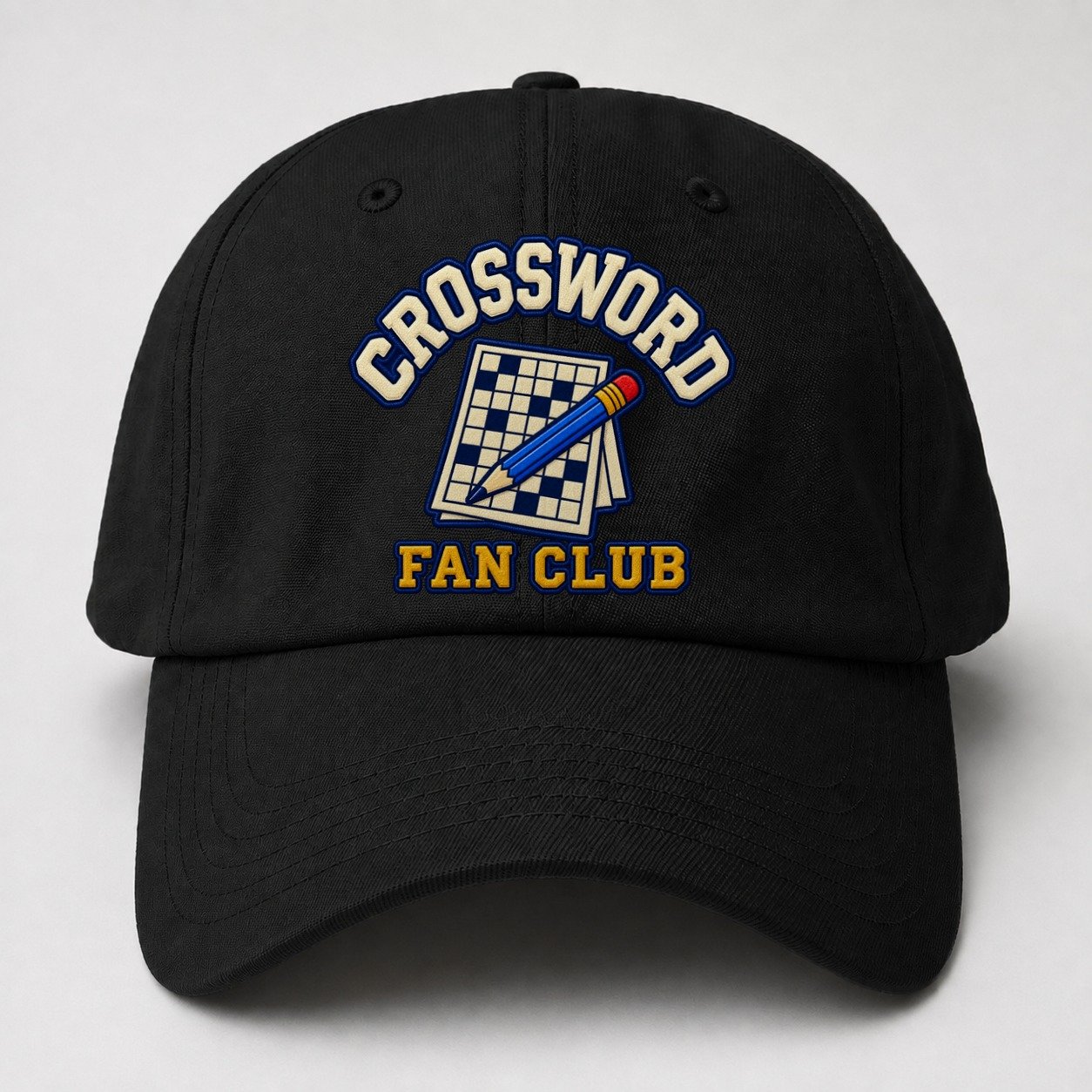 Crossword Fan Club Baseball Cap – Black