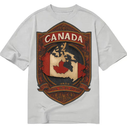 Canada Map Classic T-shirt – Grey