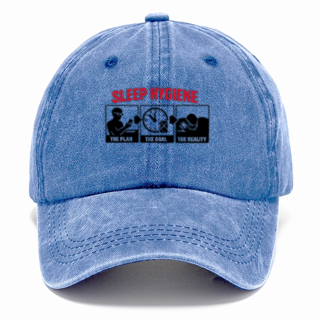 Sleep Hygiene Plan Vs Reality Blue Classic Cap – Summer Sky