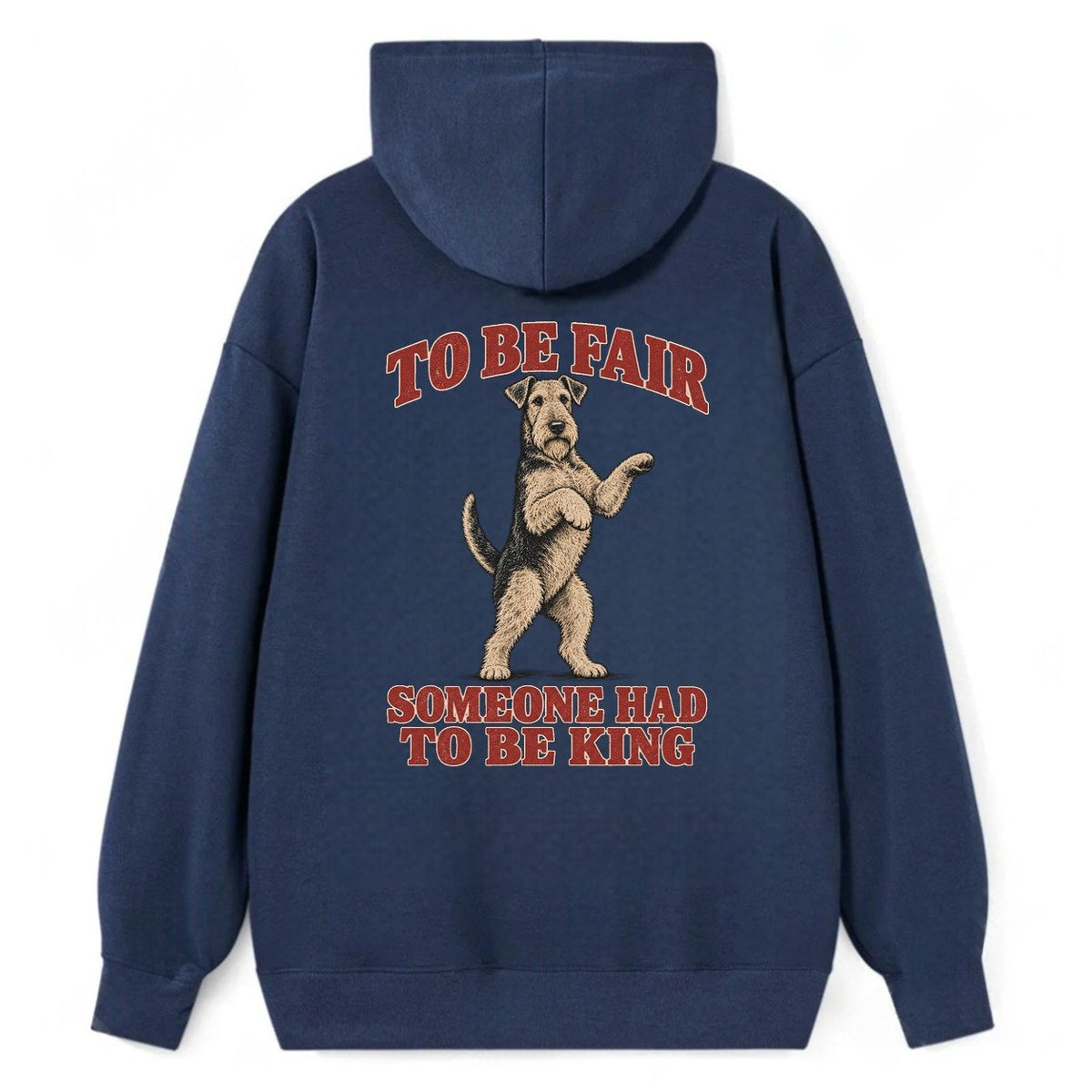 Airedale Terrier Dog Declarations Classic Pullover Hoodie – Navy