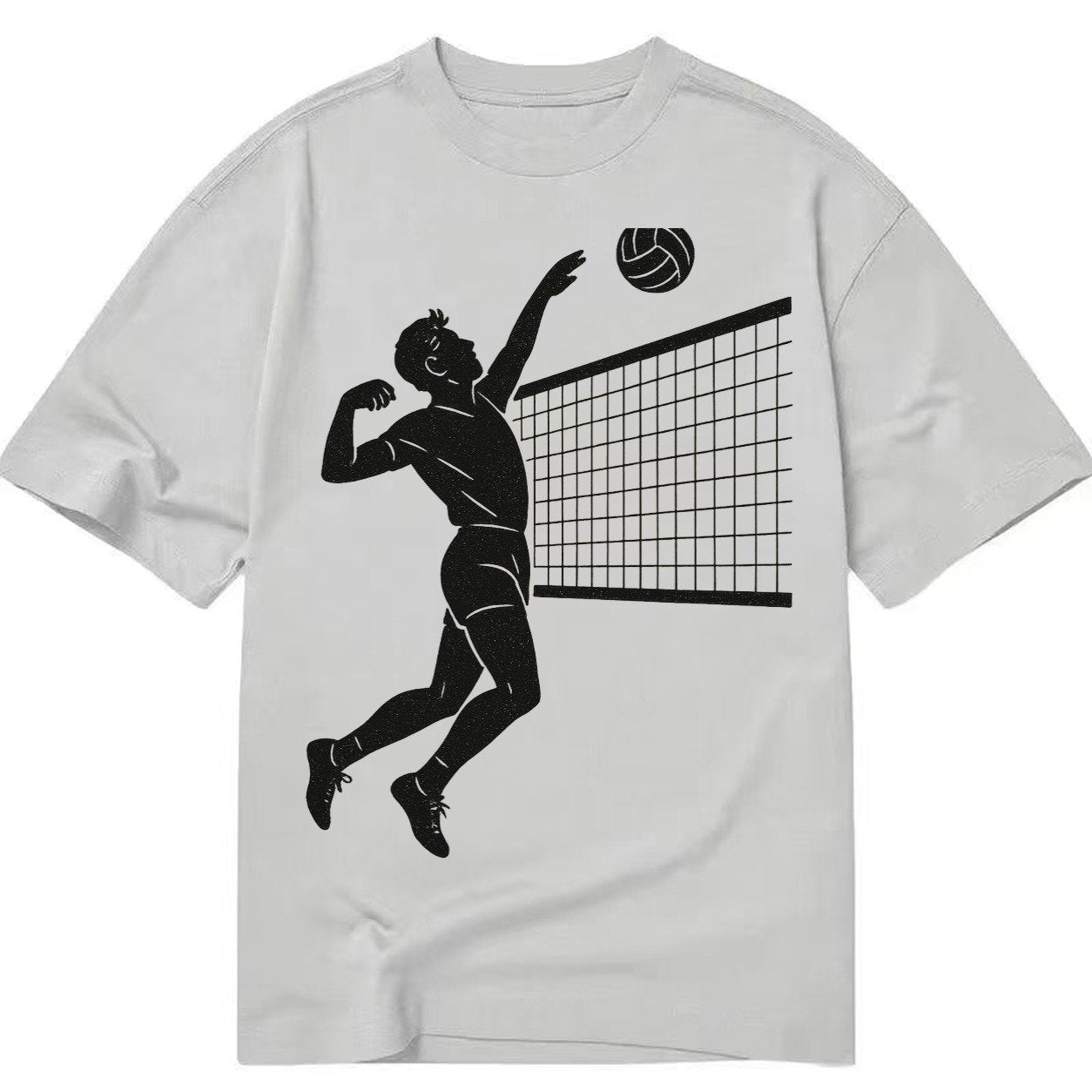 Volleyball Player At Net 66ebe1 Classic T-shirt – Grey