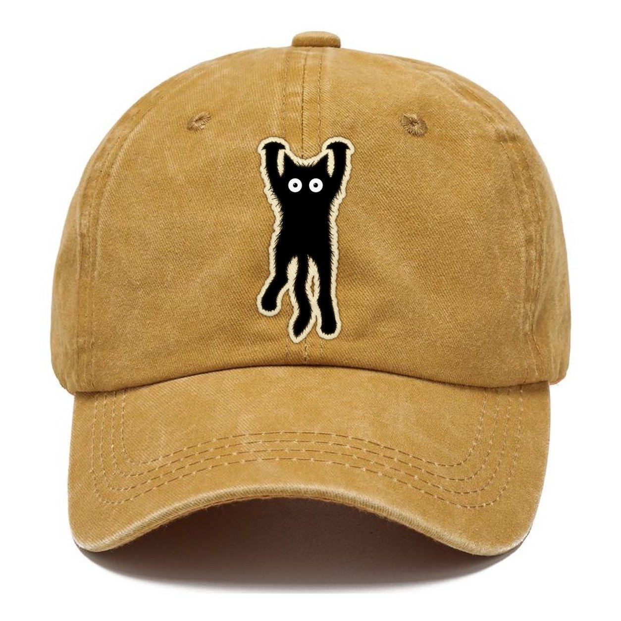 Dangling Startled Black Cat Classic Cap – Golden Harvest