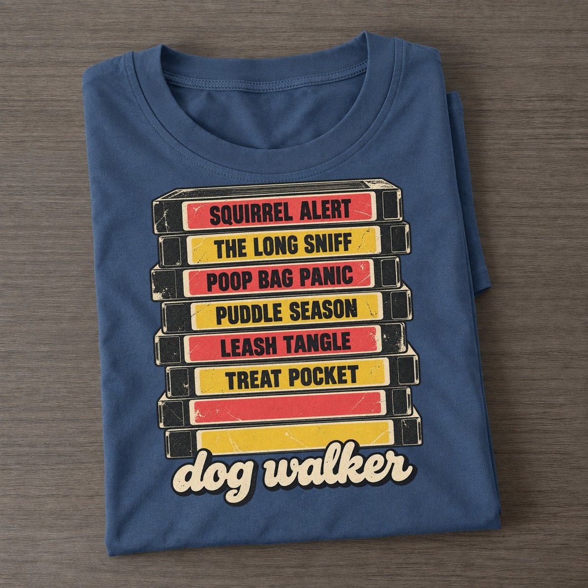 Dog Walker Rewind Shelf Classic T-shirt – Twilight Navy