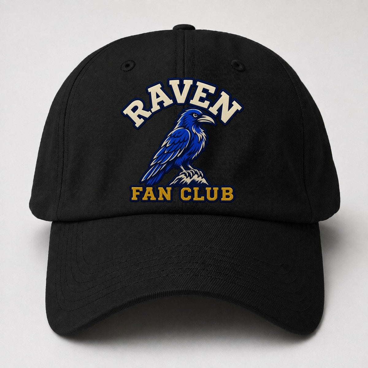 Raven Fan Club Baseball Cap – Black