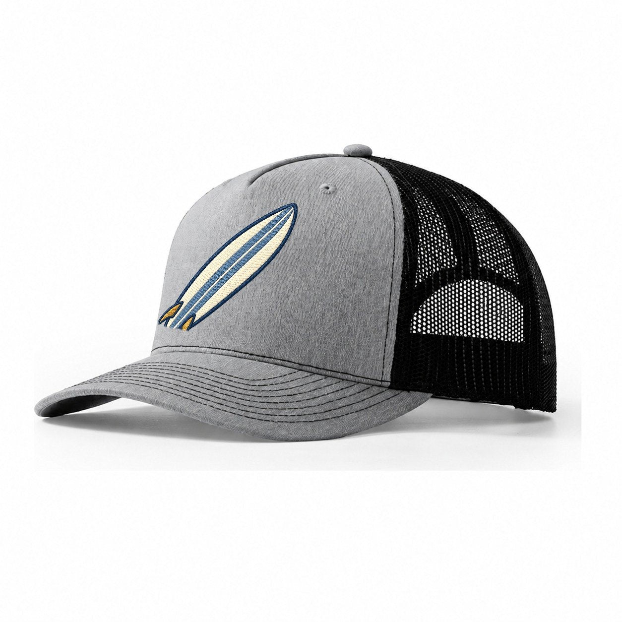 Surfboard Tiny Solo Marks Trucker Hat – Sport Grey Black