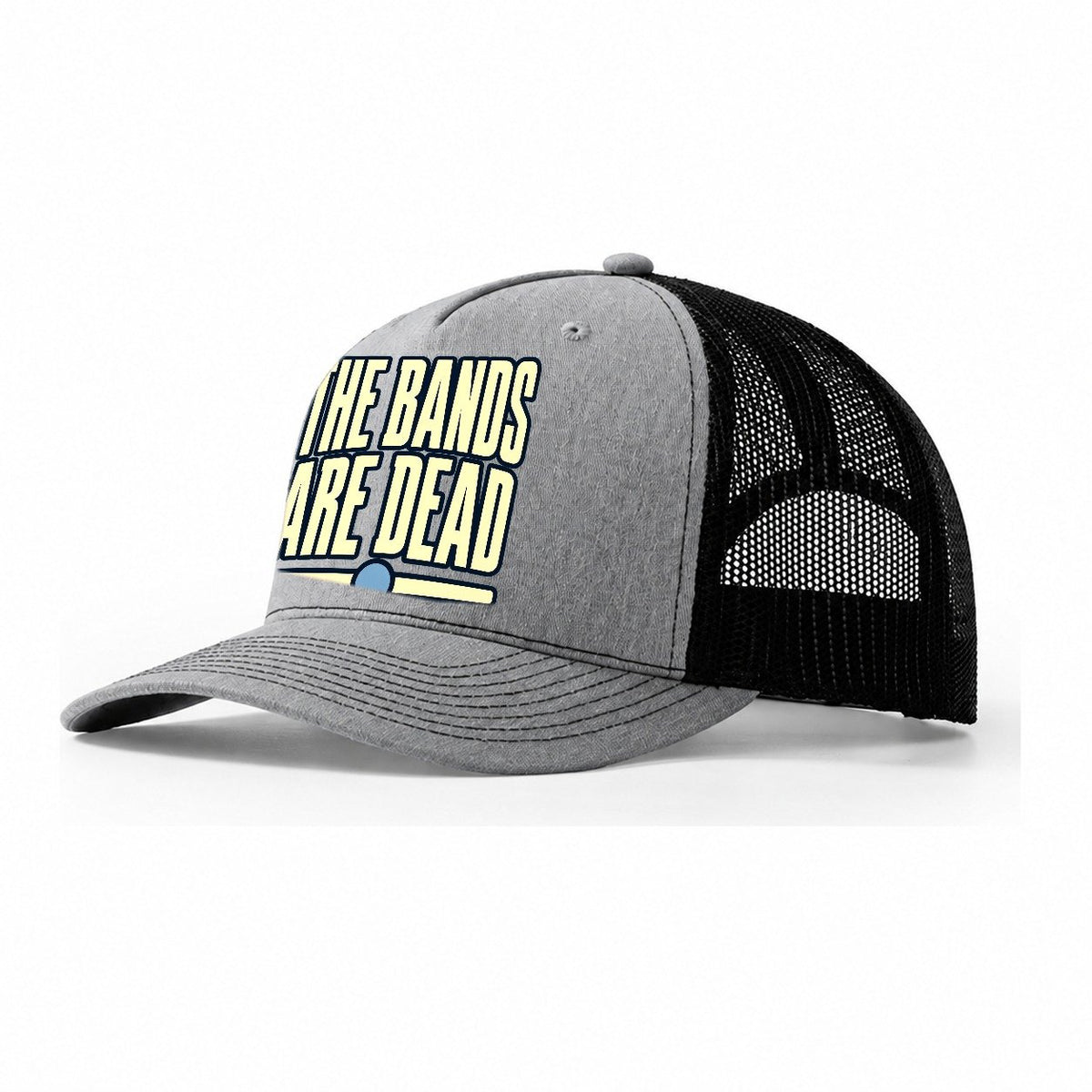 The Bands Are Dead Amateur Radio Trucker Hat – Sport Grey Black