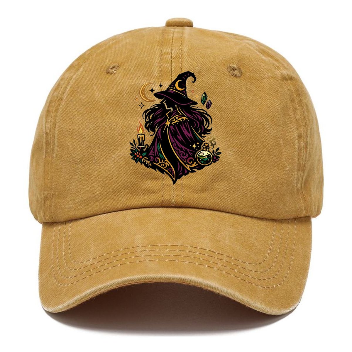 Elegant Witch Moon Crystals Classic Cap – Golden Harvest