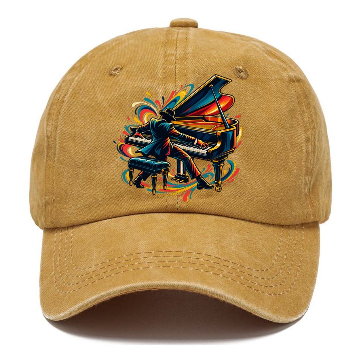 Grand Piano Icon Music Instruments Classic Cap – Golden Harvest