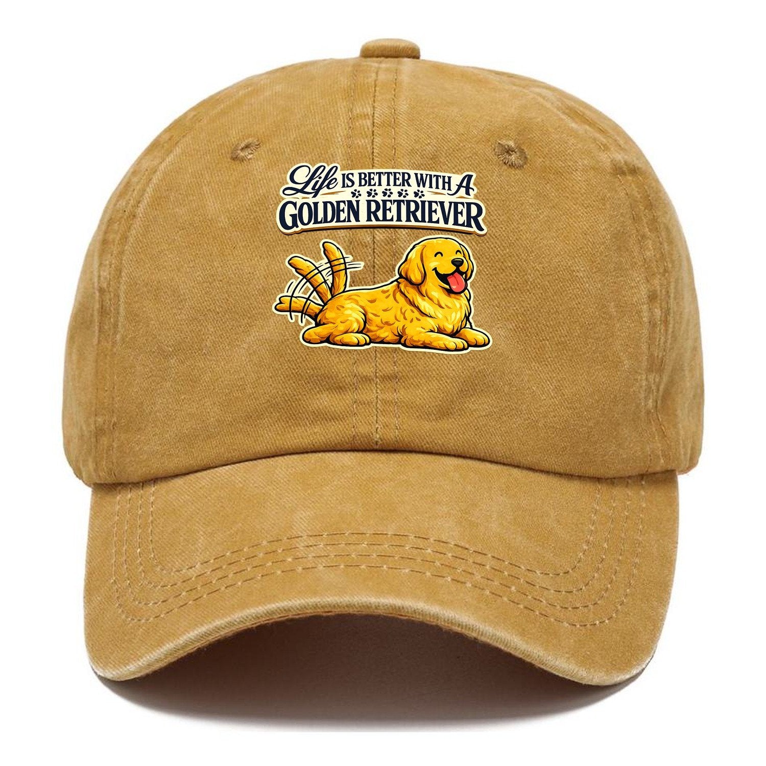 Life Is Better With A Golden Retriever Classic Cap – Golden Harvest