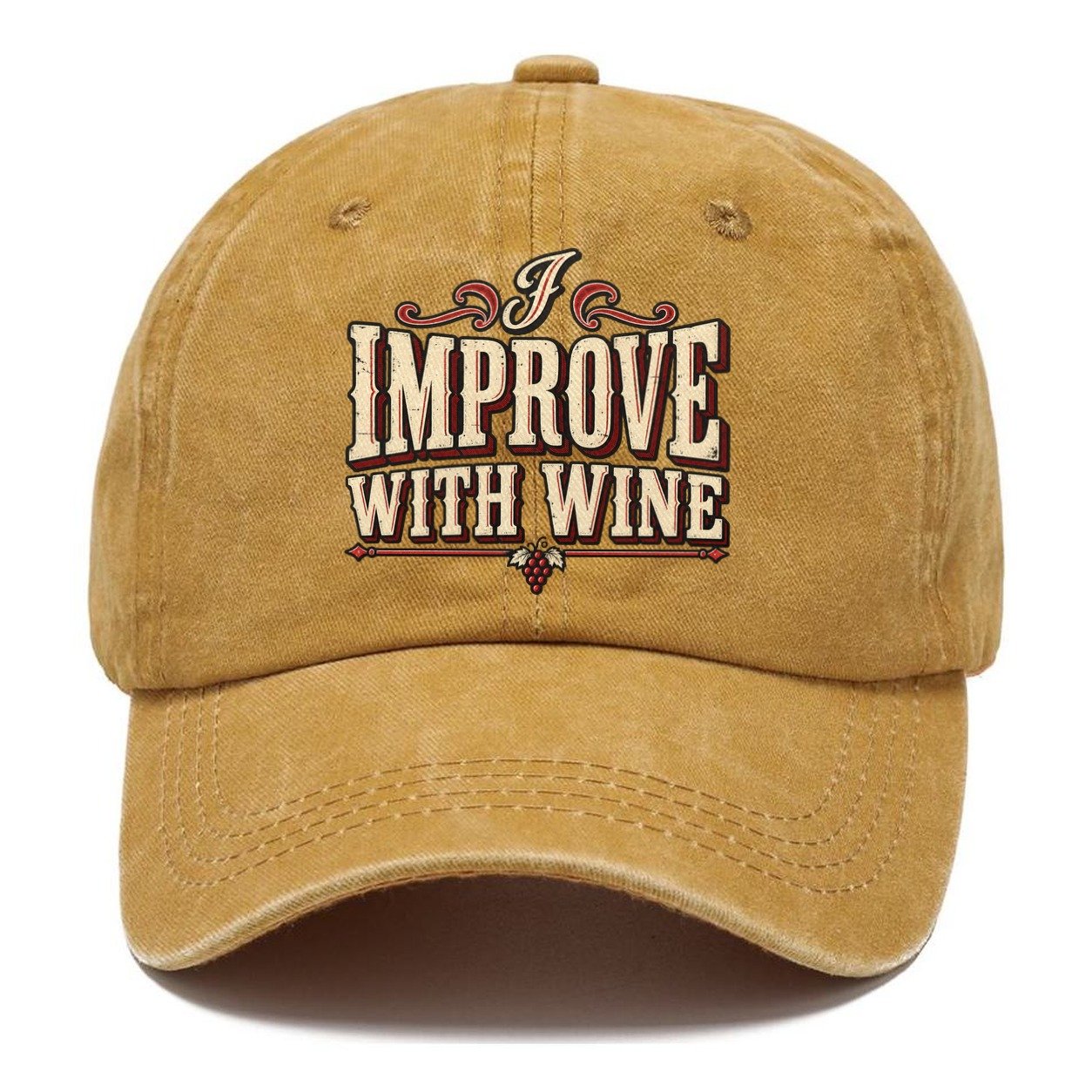 I Improve With Wine American Wit Classic Cap – Golden Harvest
