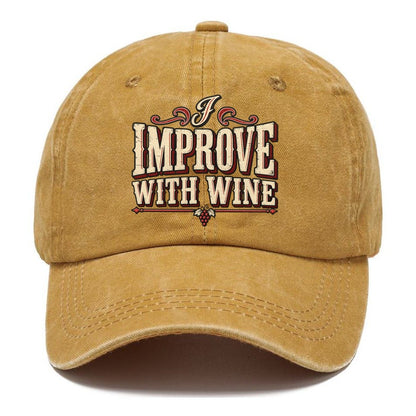 I Improve With Wine American Wit Classic Cap – Golden Harvest