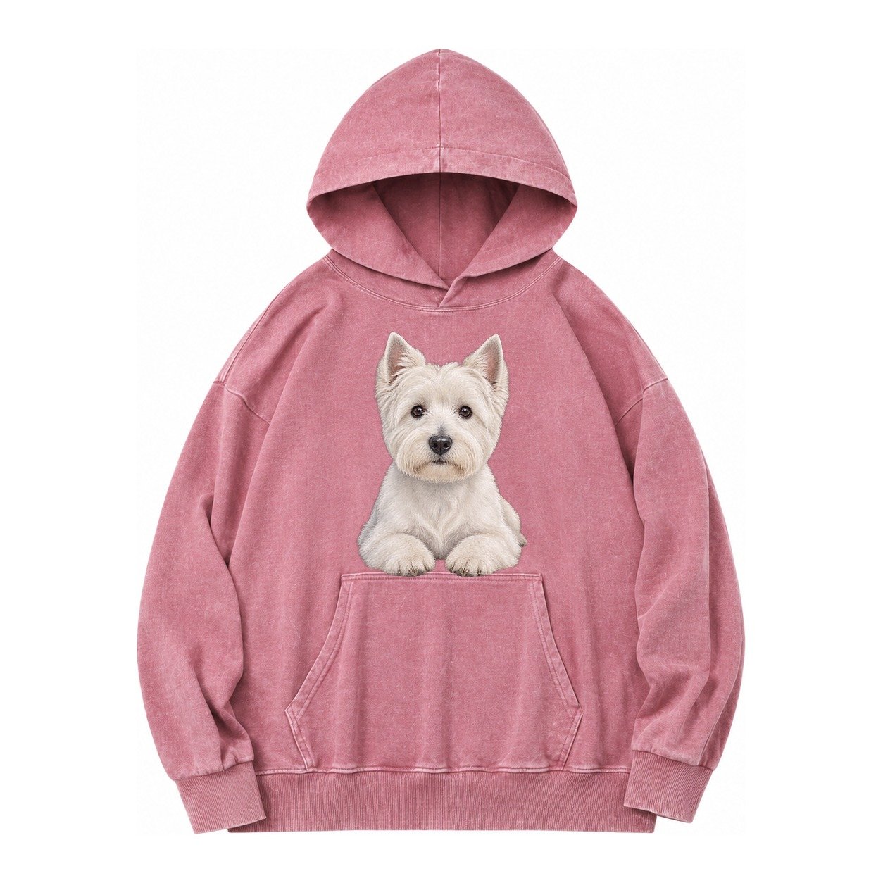Pickleball Vintage Washed Hoodie – Dusty Rose