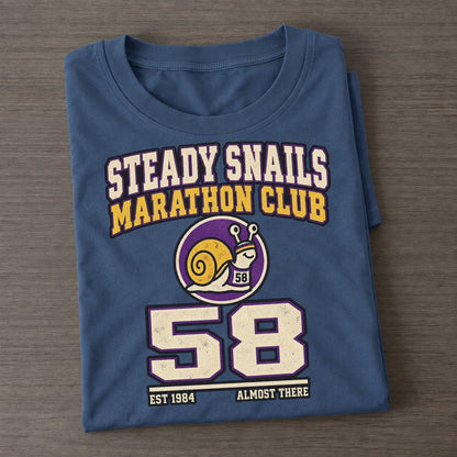 Snail Marathon Sunday Nobodies Classic T-shirt – Twilight Navy