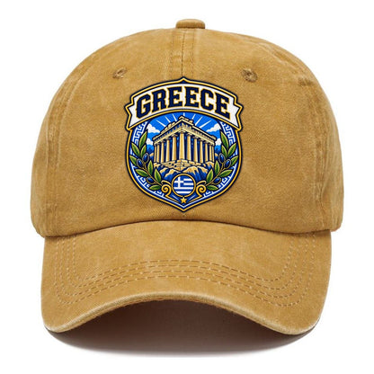 Greece Retro Badge Country Logos Classic Cap – Golden Harvest