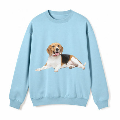 Beagle Fleece Sweatshirt – Light Blue