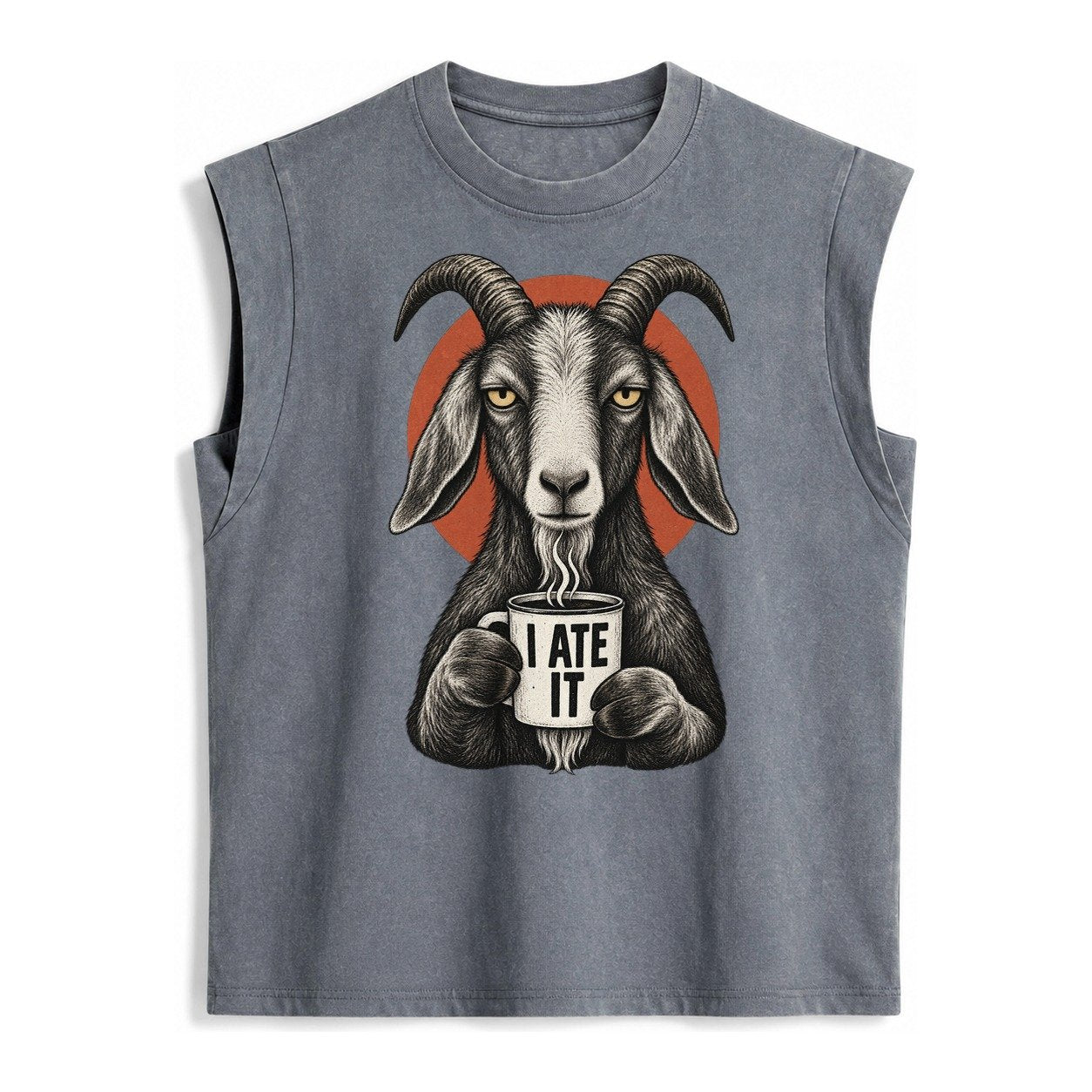 Goat Mug Truths Vintage Washed Tank – Grey