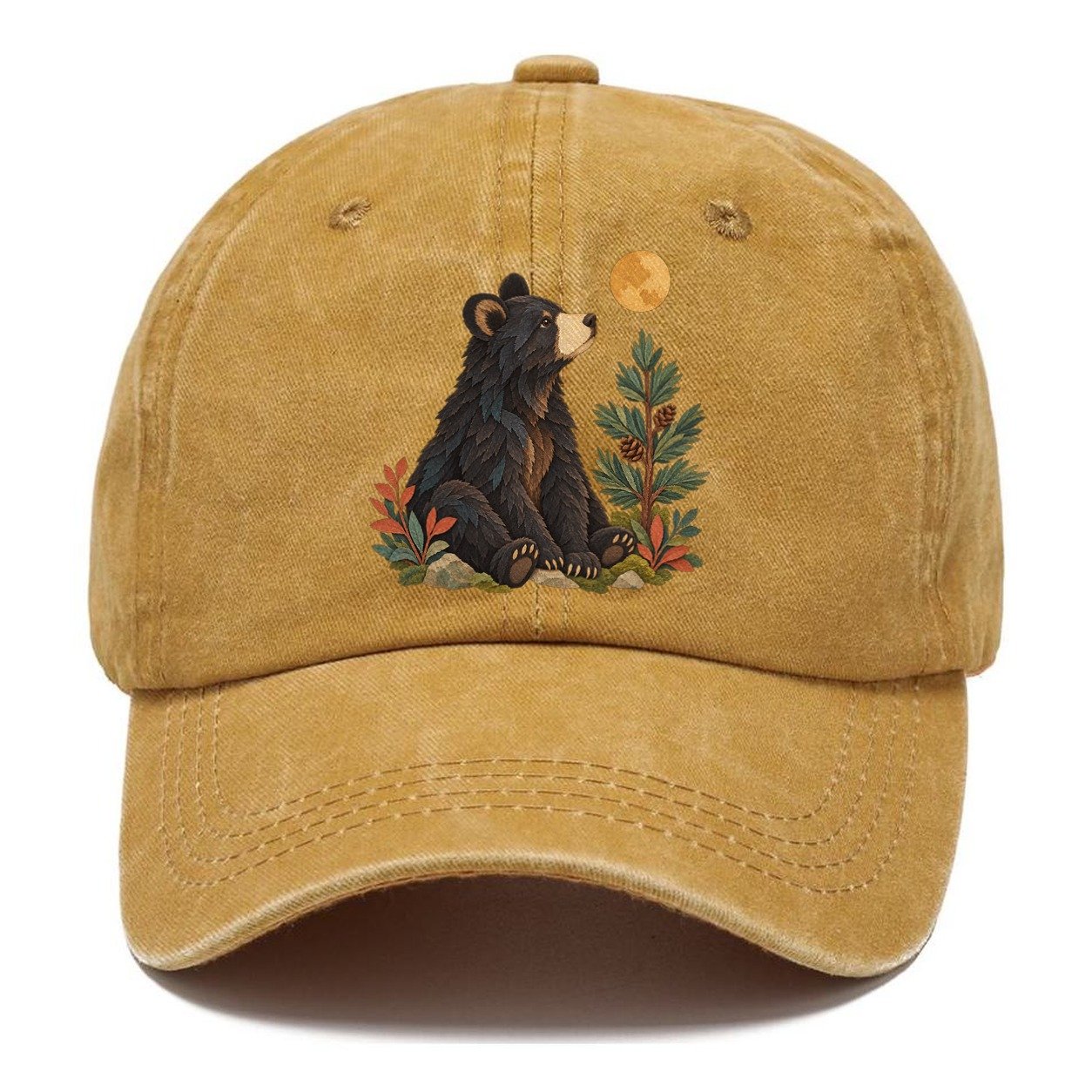 Small Bear Pine Moon Gentle Wild Classic Cap – Golden Harvest