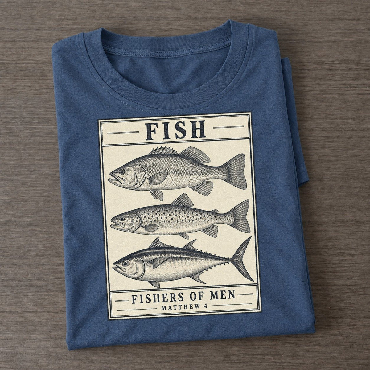 Fish Specimen Plate Creature Canticle Classic T-shirt – Twilight Navy