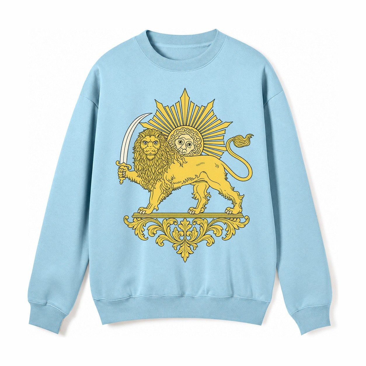 Shir O Khorshid Fleece Sweatshirt – Light Blue