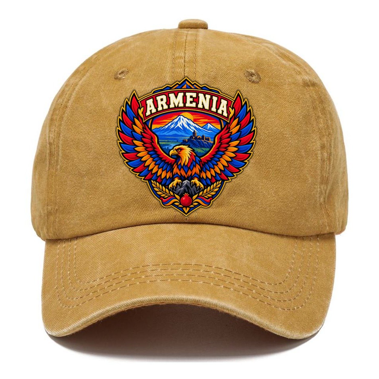 Armenia Retro Badge Country Logos Classic Cap – Golden Harvest
