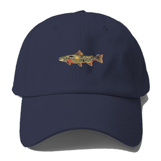 Landscape Trout Baseball Cap – Twilight Navy