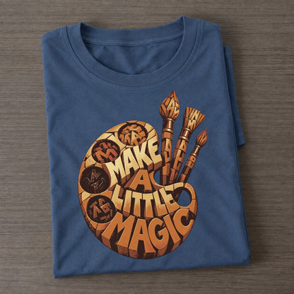 Color Well Palette Letter Sculpture Classic T-shirt – Twilight Navy