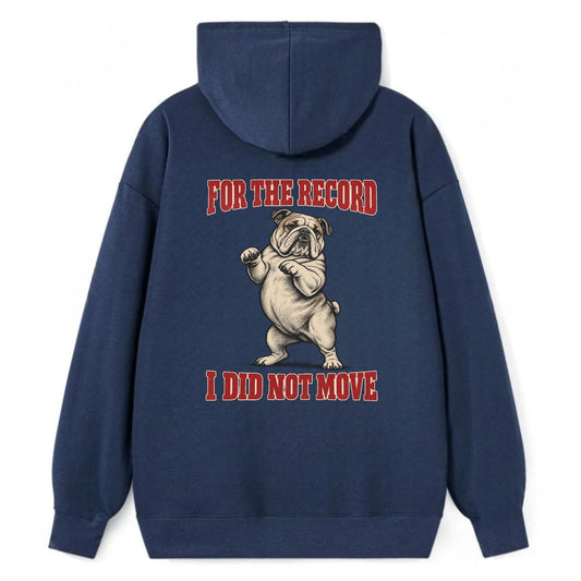 English Bulldog Dog Declarations Classic Pullover Hoodie – Navy